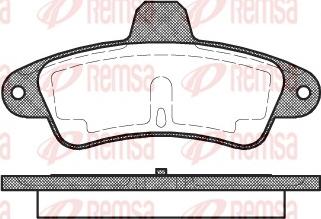 Remsa 0433.00 - Set placute frana,frana disc www.parts5.com