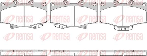 Remsa 0429.14 - Fékbetétkészlet, tárcsafék www.parts5.com