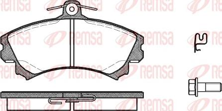 Remsa 0590.21 - Sada brzdových platničiek kotúčovej brzdy www.parts5.com