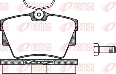 Remsa 0591.30 - Juego de pastillas de freno www.parts5.com