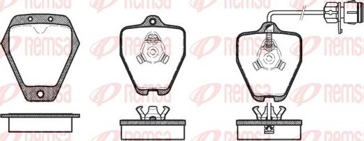 Remsa 0508.12 - Set placute frana,frana disc www.parts5.com