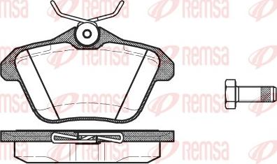 Remsa 0581.10 - Brake Pad Set, disc brake www.parts5.com