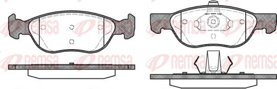 Remsa 0587.00 - Set placute frana,frana disc www.parts5.com