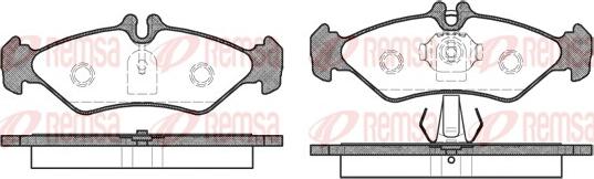 Remsa 0579.00 - Juego de pastillas de freno www.parts5.com