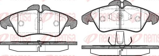 Remsa 0578.00 - Komplet zavornih oblog, ploscne (kolutne) zavore www.parts5.com