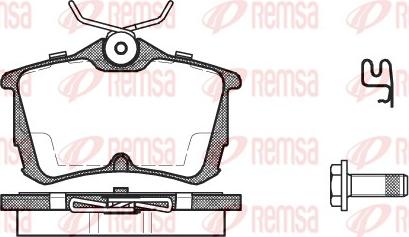 Remsa 0695.02 - Тормозные колодки, дисковые, комплект www.parts5.com