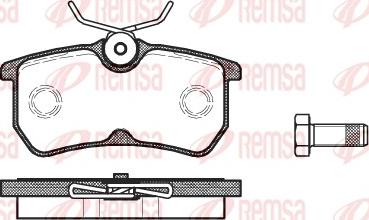 Remsa 0693.00 - Kit de plaquettes de frein, frein à disque www.parts5.com