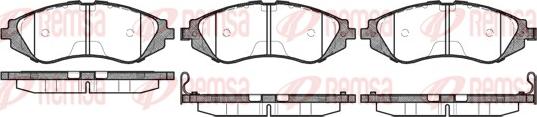 Remsa 0645.02 - Brake Pad Set, disc brake parts5.com