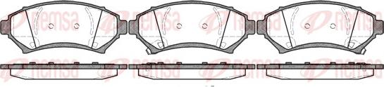 Remsa 0641.02 - Brake Pad Set, disc brake www.parts5.com