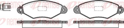 Remsa 0643.00 - Σετ τακάκια, δισκόφρενα www.parts5.com