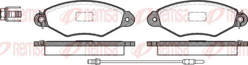 Remsa 0643.01 - Тормозные колодки, дисковые, комплект www.parts5.com