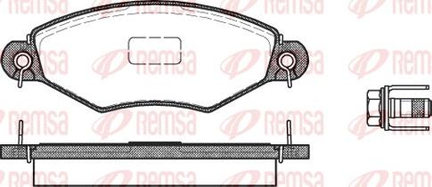 Remsa 0643.10 - Brake Pad Set, disc brake www.parts5.com