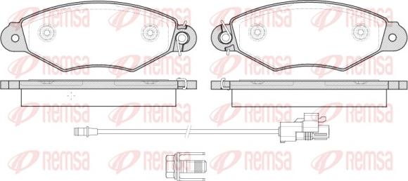 Remsa 0643.30 - Komplet kočnih obloga, disk kočnica www.parts5.com