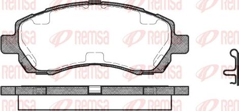 Remsa 0647.02 - Σετ τακάκια, δισκόφρενα www.parts5.com