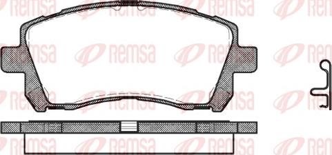 Remsa 0655.02 - Sada brzdových destiček, kotoučová brzda www.parts5.com