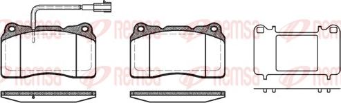 Remsa 0666.51 - Brake Pad Set, disc brake www.parts5.com