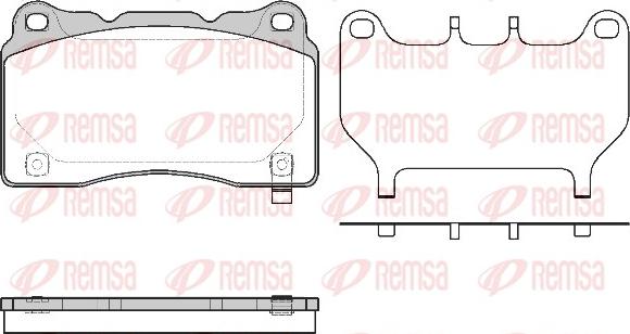 Remsa 0666.64 - Set placute frana,frana disc www.parts5.com