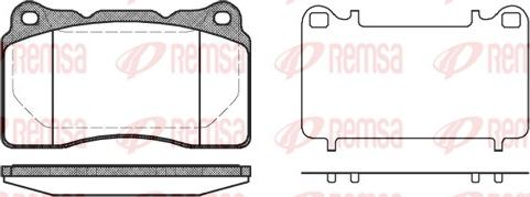 Remsa 0666.10 - Σετ τακάκια, δισκόφρενα www.parts5.com