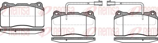 Remsa 0666.22 - Set placute frana,frana disc www.parts5.com