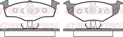 Remsa 0609.00 - Komplet pločica, disk-kočnica www.parts5.com