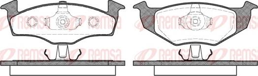 Remsa 0609.10 - Set placute frana,frana disc www.parts5.com