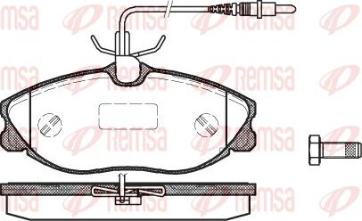 Remsa 0604.04 - Piduriklotsi komplekt,ketaspidur parts5.com