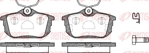 Remsa 0605.12 - Sada brzdových destiček, kotoučová brzda www.parts5.com