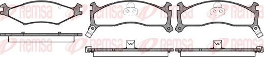 Remsa 0600.02 - Set placute frana,frana disc www.parts5.com