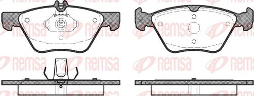 Remsa 0601.00 - Fékbetétkészlet, tárcsafék www.parts5.com