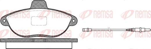 Remsa 0602.02 - Brake Pad Set, disc brake www.parts5.com