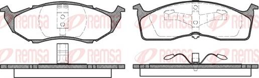 Remsa 0610.00 - Brake Pad Set, disc brake www.parts5.com