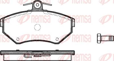 Remsa 0631.00 - Тормозные колодки, дисковые, комплект www.parts5.com