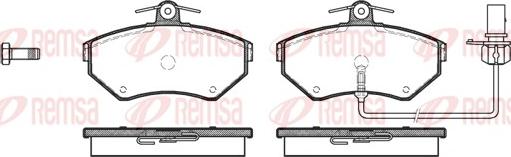 Remsa 0631.12 - Kit de plaquettes de frein, frein à disque www.parts5.com