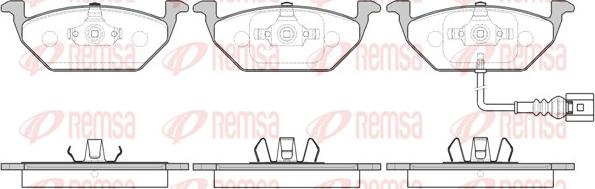 Remsa 0633.41 - Комплект спирачно феродо, дискови спирачки www.parts5.com