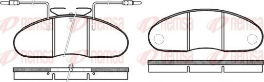 Remsa 0048.12 - Fékbetétkészlet, tárcsafék www.parts5.com