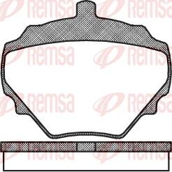 Remsa 0052.10 - Set placute frana,frana disc www.parts5.com