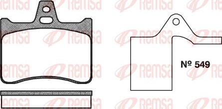 Remsa 0088.10 - Brake Pad Set, disc brake www.parts5.com