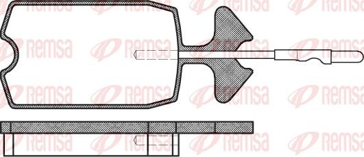 Remsa 0034.04 - Brake Pad Set, disc brake parts5.com