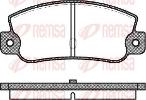 Remsa 0025.30 - Σετ τακάκια, δισκόφρενα www.parts5.com