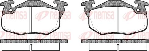 Remsa 0192.10 - Bremsbelagsatz, Scheibenbremse www.parts5.com