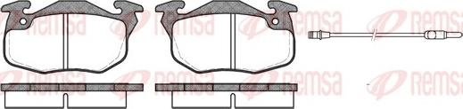 Remsa 0192.12 - Комплект спирачно феродо, дискови спирачки www.parts5.com