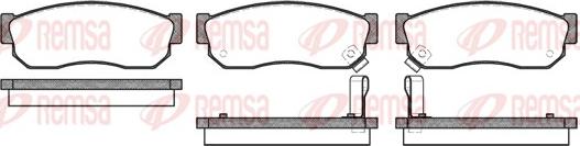 Remsa 0149.02 - Komplet pločica, disk-kočnica www.parts5.com