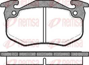 Remsa 0144.80 - Bremsbelagsatz, Scheibenbremse www.parts5.com