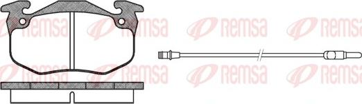 Remsa 0144.32 - Brake Pad Set, disc brake www.parts5.com