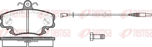 Remsa 0141.30 - Sada brzdových destiček, kotoučová brzda www.parts5.com