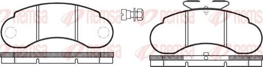 Remsa 0142.20 - Σετ τακάκια, δισκόφρενα www.parts5.com