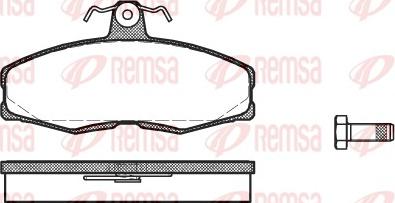 Remsa 0154.00 - Brake Pad Set, disc brake www.parts5.com