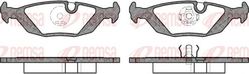 Remsa 0155.10 - Fékbetétkészlet, tárcsafék www.parts5.com