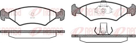 Remsa 0119.10 - Тормозные колодки, дисковые, комплект www.parts5.com