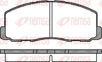 Remsa 0188.00 - Brake Pad Set, disc brake parts5.com